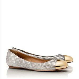 Tory Burch metallic Kaitlin ballet flat size 10