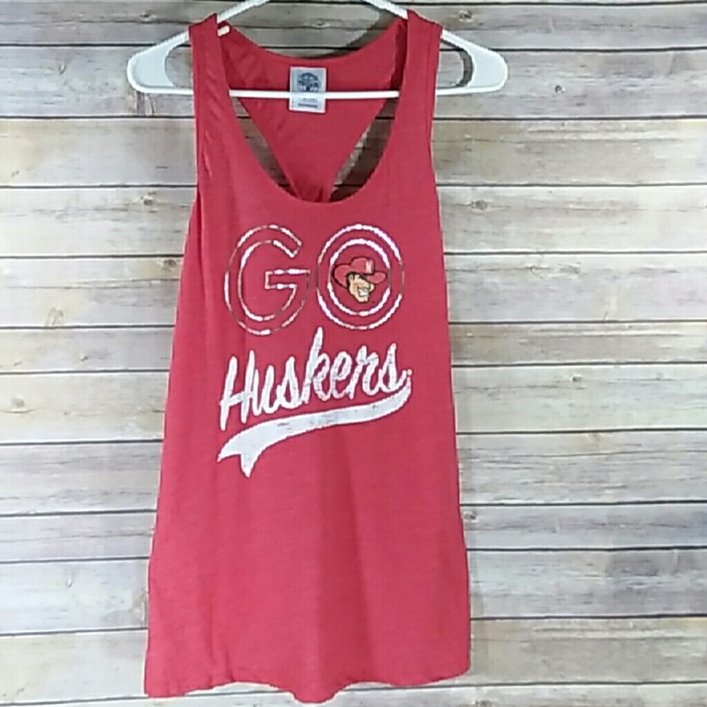 NWT Huskers Tank *Twist Back*