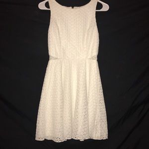 White eyelet dress