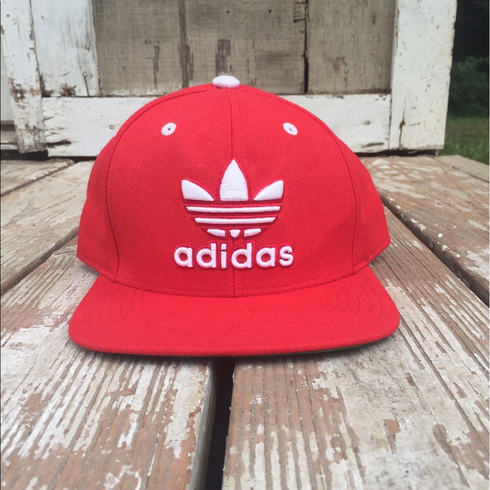 adidas Originals SnapBack Hat, Red & White