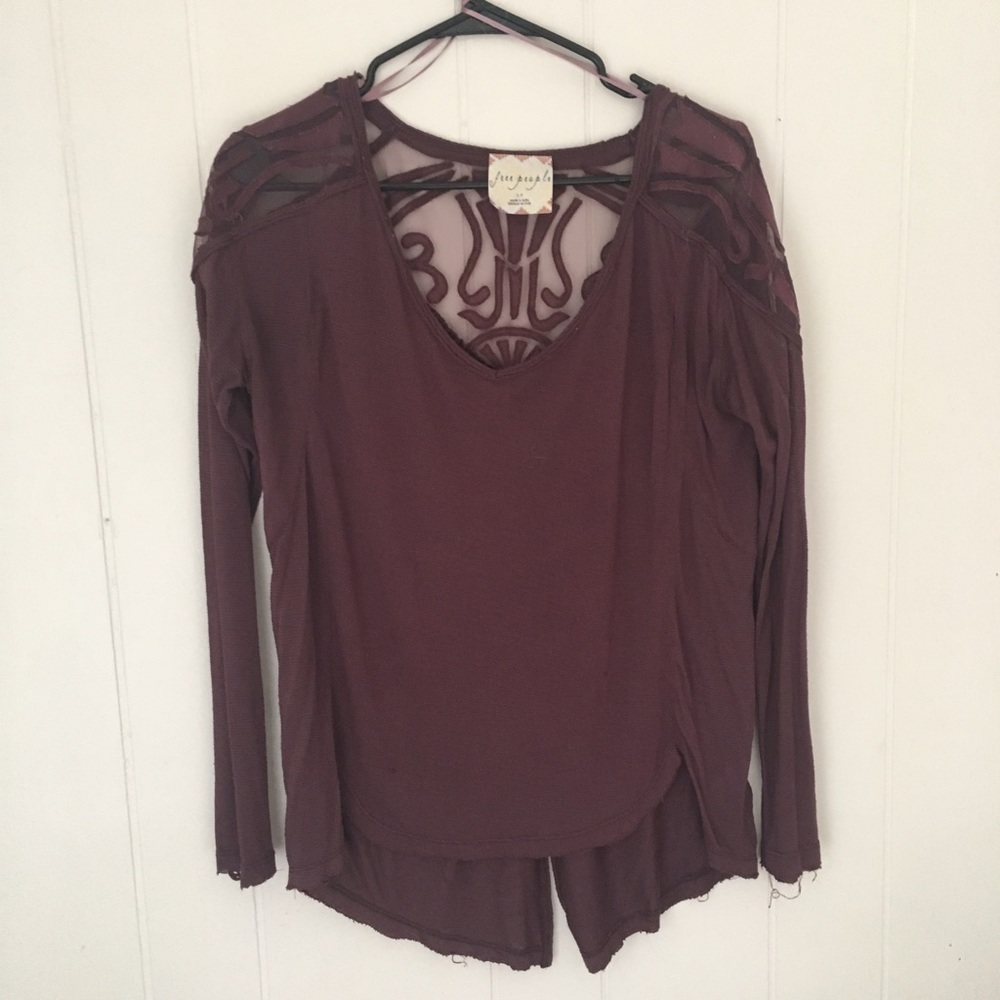 High low free people top