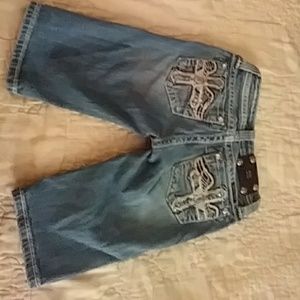 Miss Me Jean Bermuda Shorts