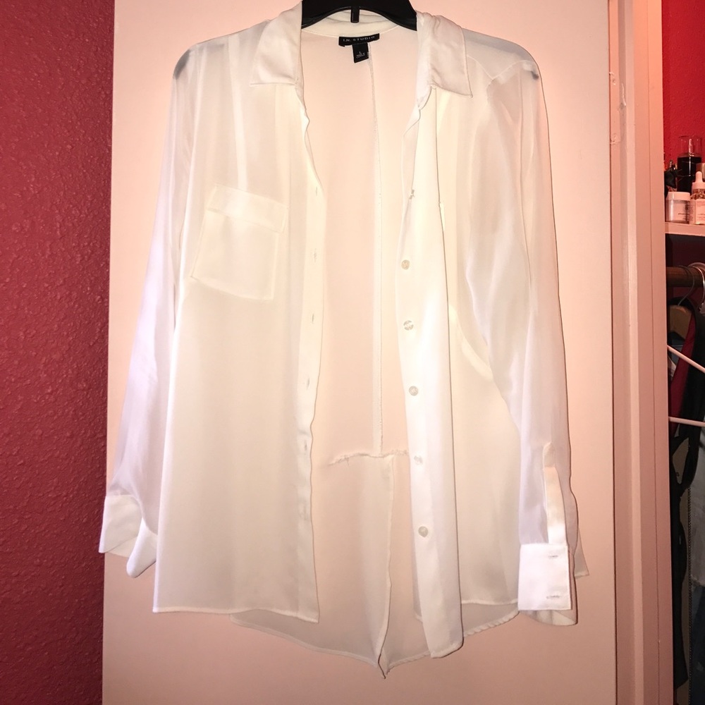 White Sheer top by I.N. Studio