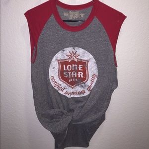 Lone Star beer tie tank