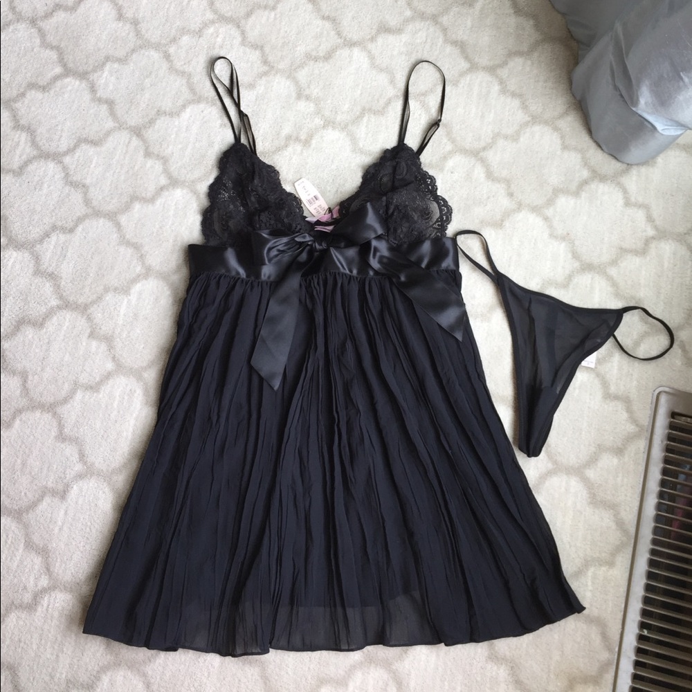 Victoria Secret Black baby doll lingerie