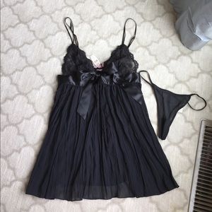 Victoria Secret Black baby doll lingerie