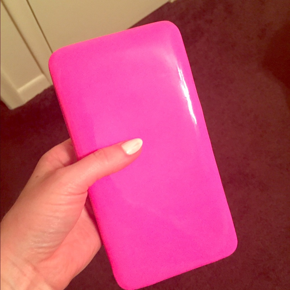 Neon pink clutch wallet 💋 Party purse! 👛