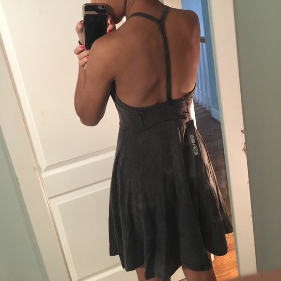 Soft Charcoal Skater Dress - Picture 2 of 4