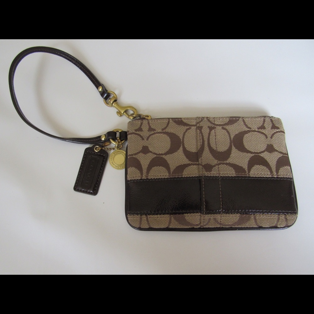 Classic Coach Wristlet
