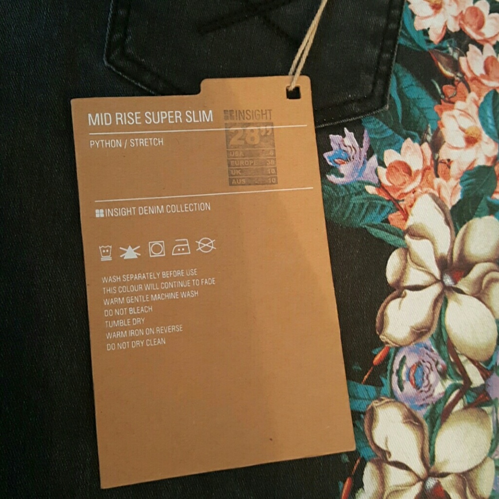 💕FINAL SALE‼️PYTHON ART JEAN INSIGHT US size 6 - Picture 7 of 8