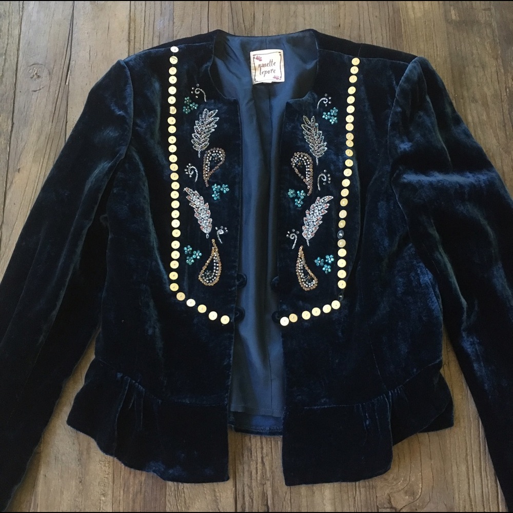PRICE DROP Velvet Nanette Lepore Blazer Sz 6