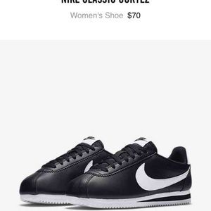 Nike women Cortez black shoes