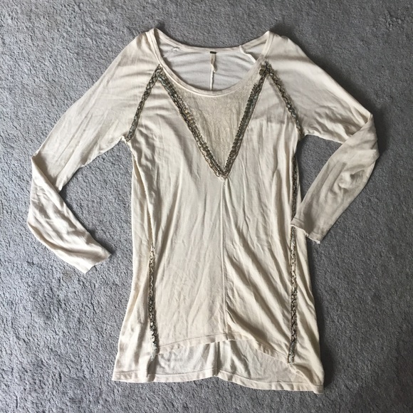 Free People Beaded Tunic Top - Picture 2 of 9