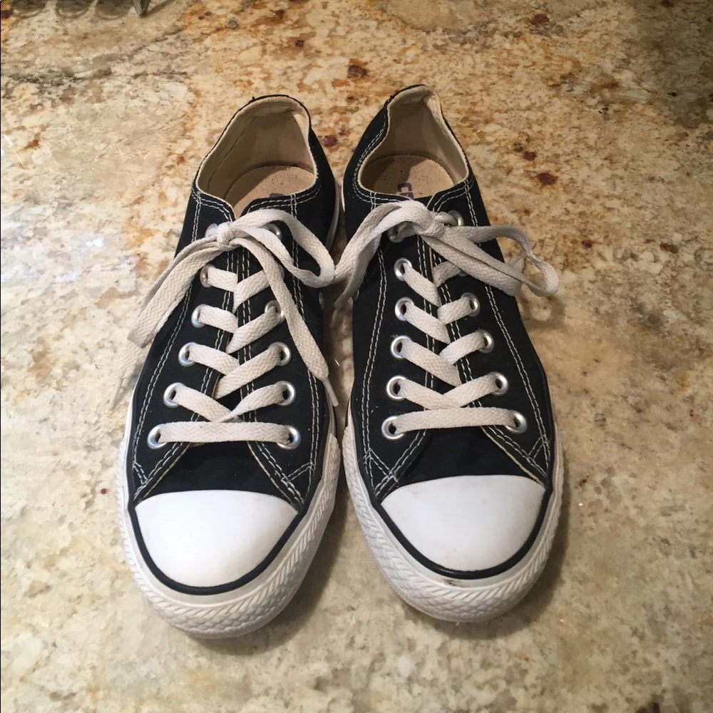 Black Converse All Star Low Top Sneaker Size 7