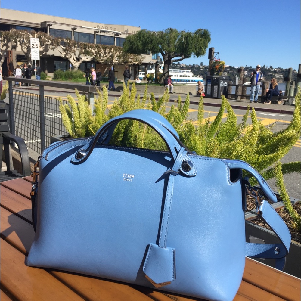 SOLD Fendi Calfskin Small By The Way Light Blue
