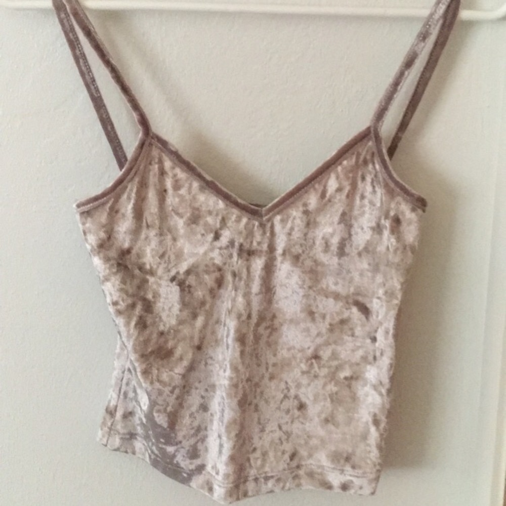 Velvet crop top