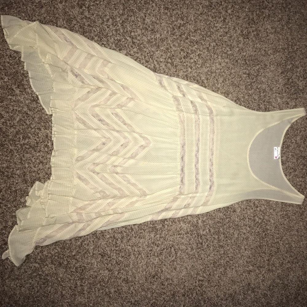 Cream free people dress