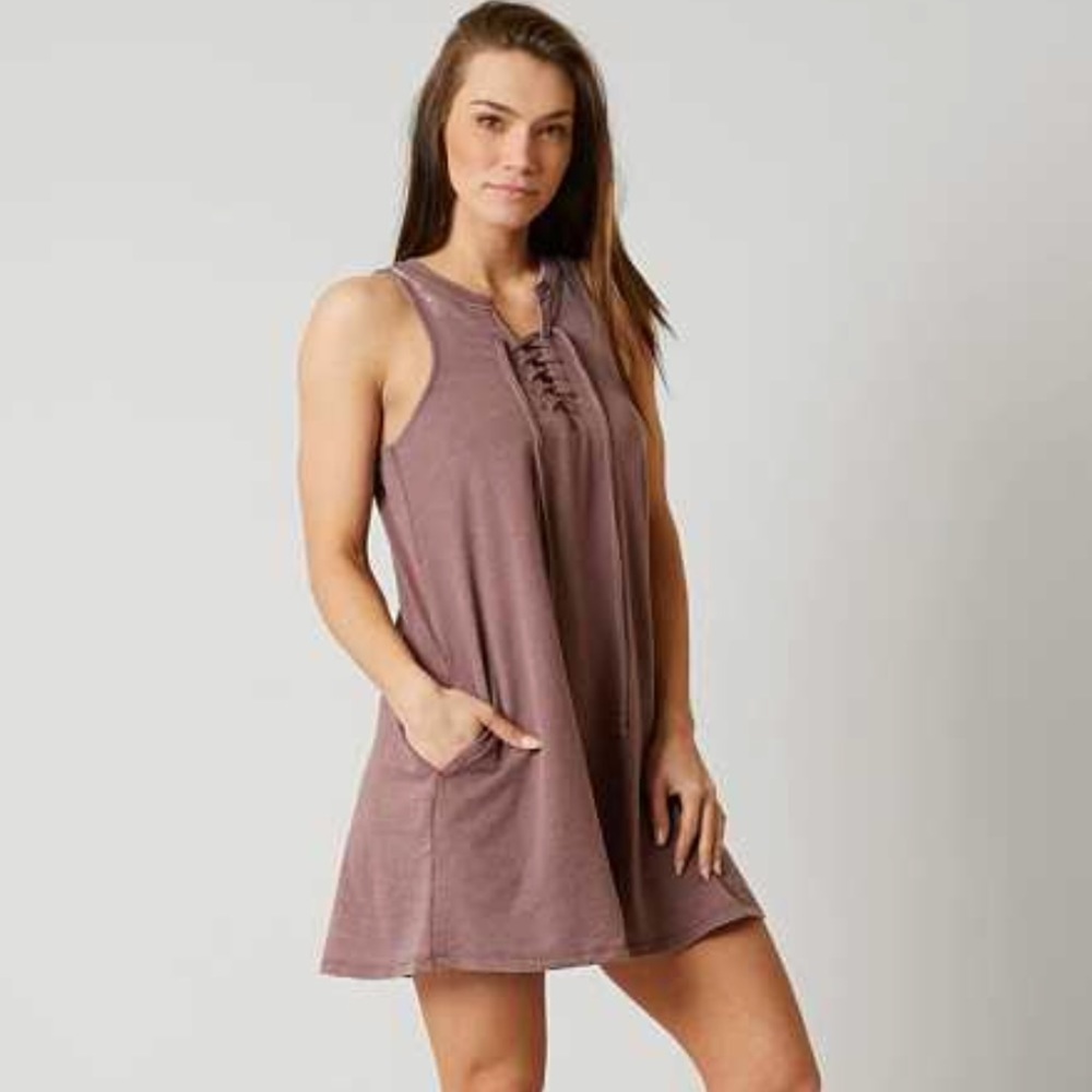 White Crow All Tied Up Dress -purple