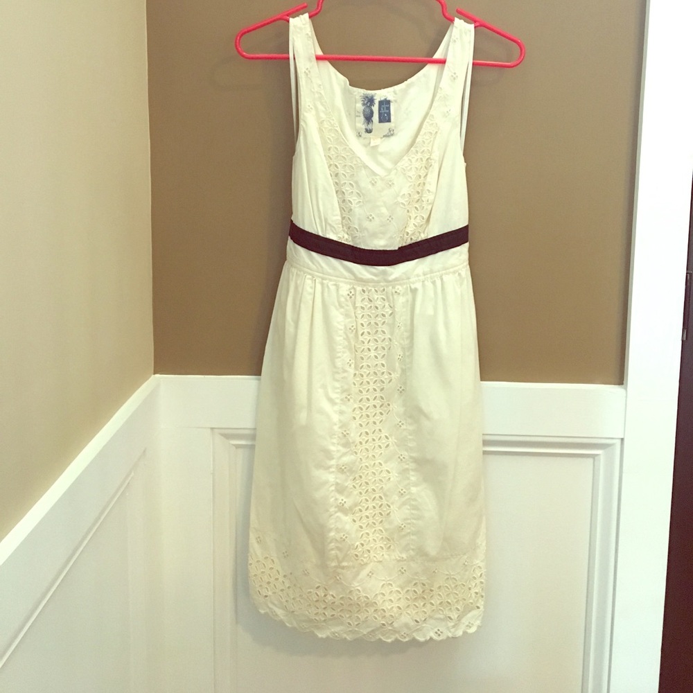 Anthropologie edme & esyllte ivory dress