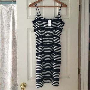 NWT Navy and White Striped J.Crew Dress size small