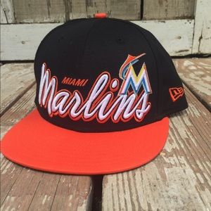 Miami Marlins 9Fifty SnapBack Hat, New Era