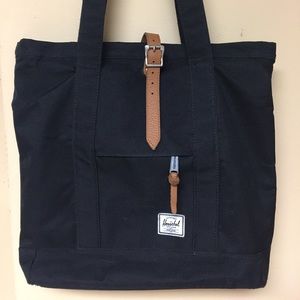 Black Herschel Market Tote