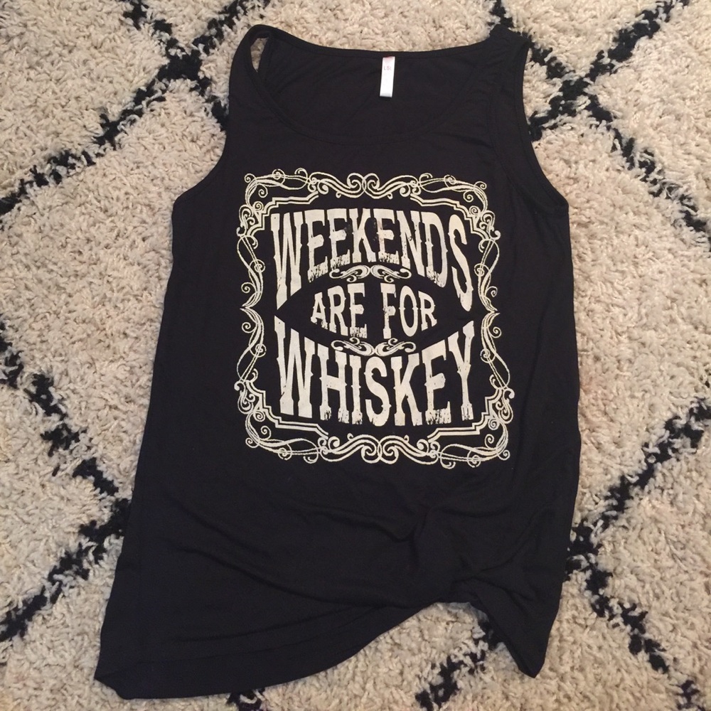 🚫SOLD🚫Weekends are for Whiskey graphic tank top