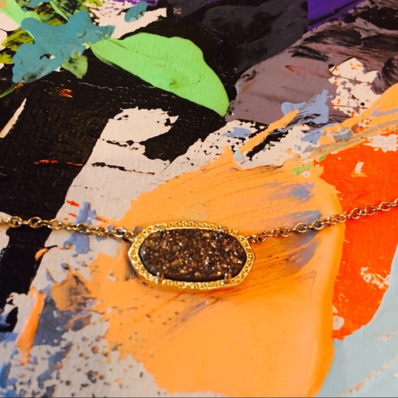 Kendra Scott Elisa silver drusy - Picture 3 of 3