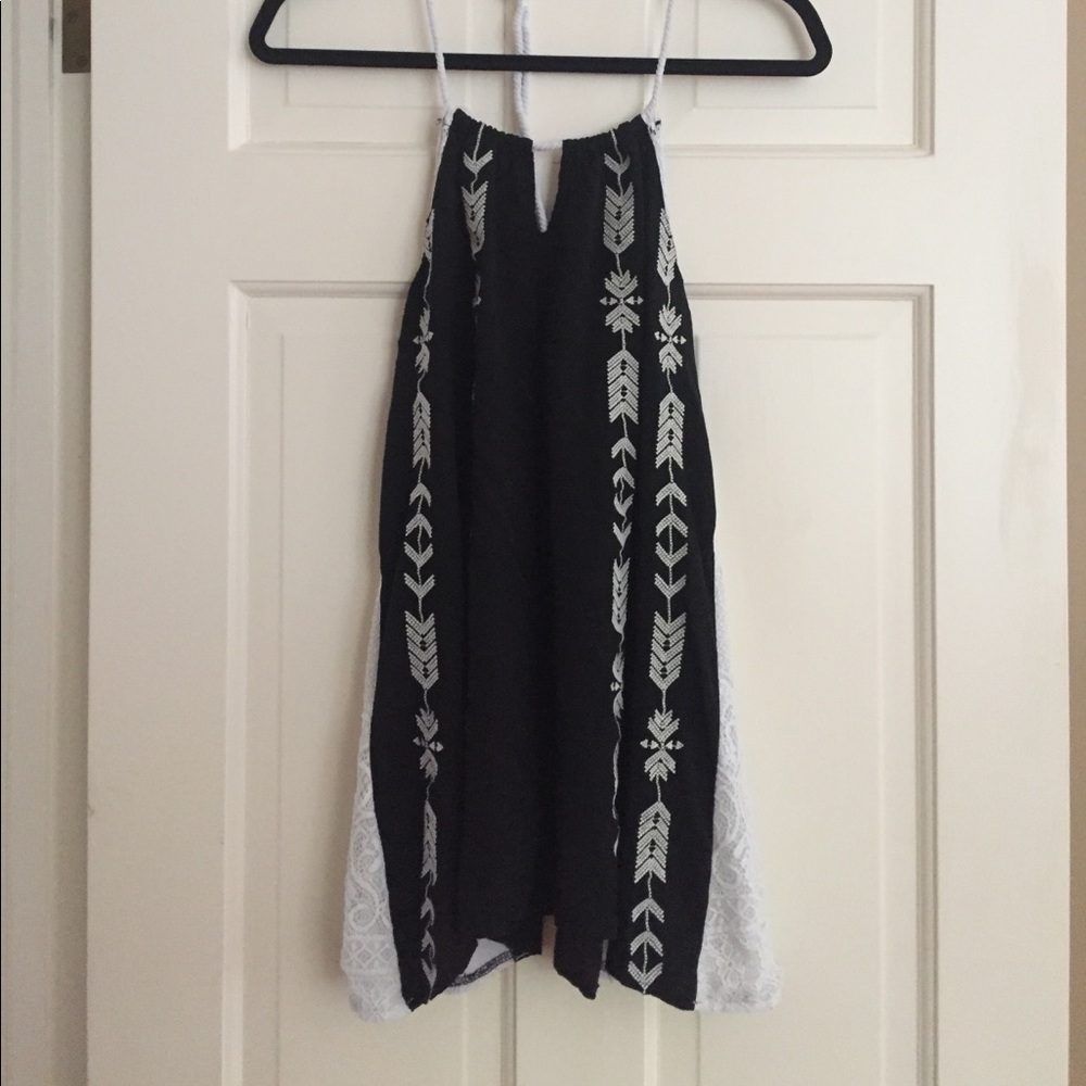 LF Black and White Lace Dress