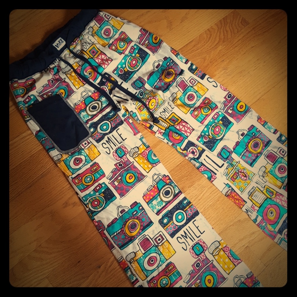 Lazy One camera photographer yoga pajama pants