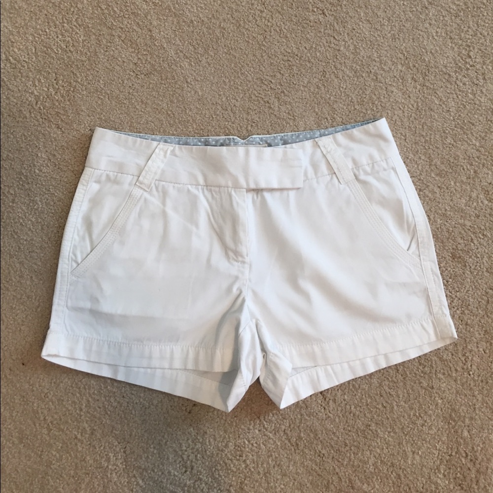 J. Crew White Chino Shorts - Size 0