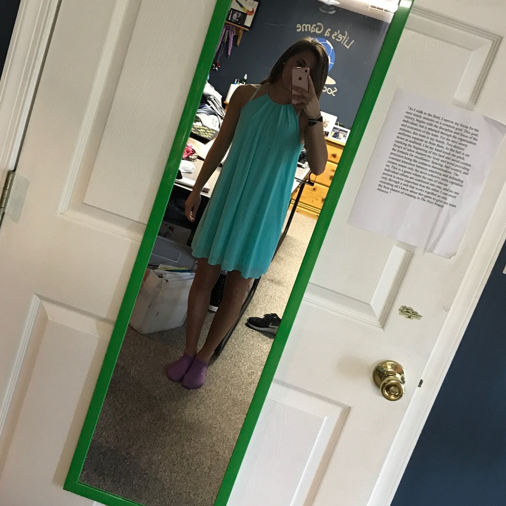 Turquoise dress
