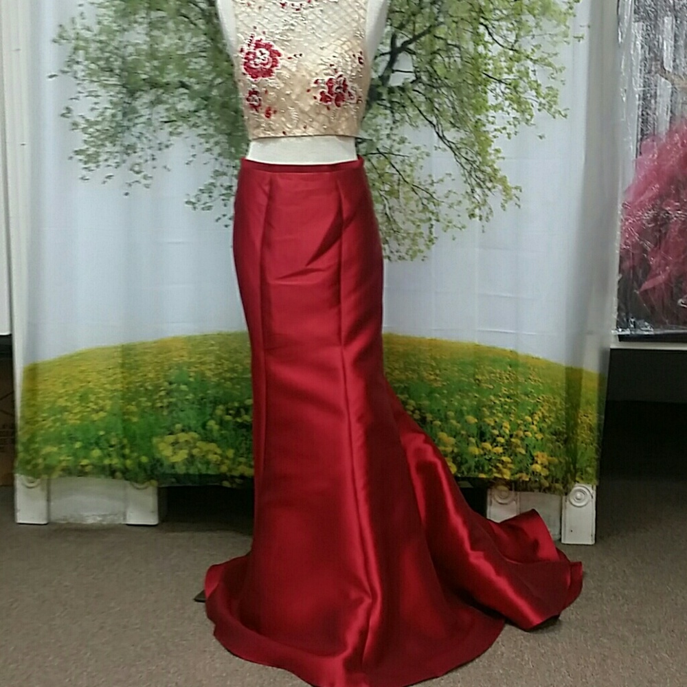 Two-piece evening dress
