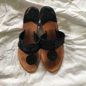 Barely worn Jack Rodgers mini wedge sandals size 6