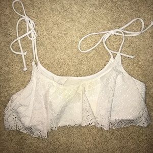 White PINK bikini top