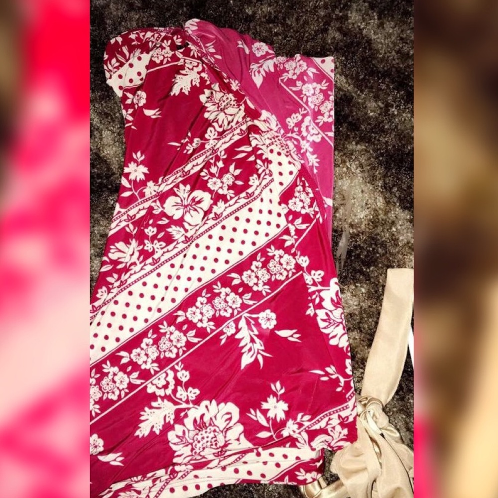 Fun red and gold top for the night out