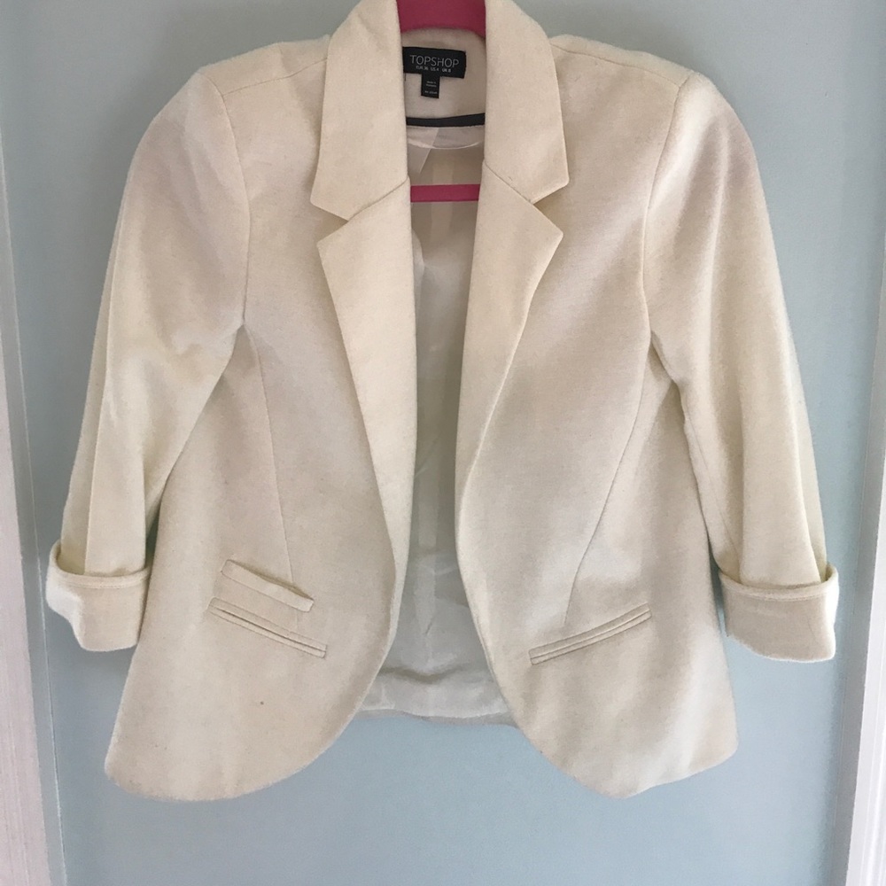 Cream blazer