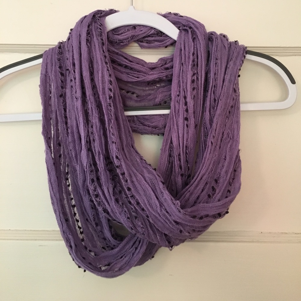 Purple Infinity Scarf