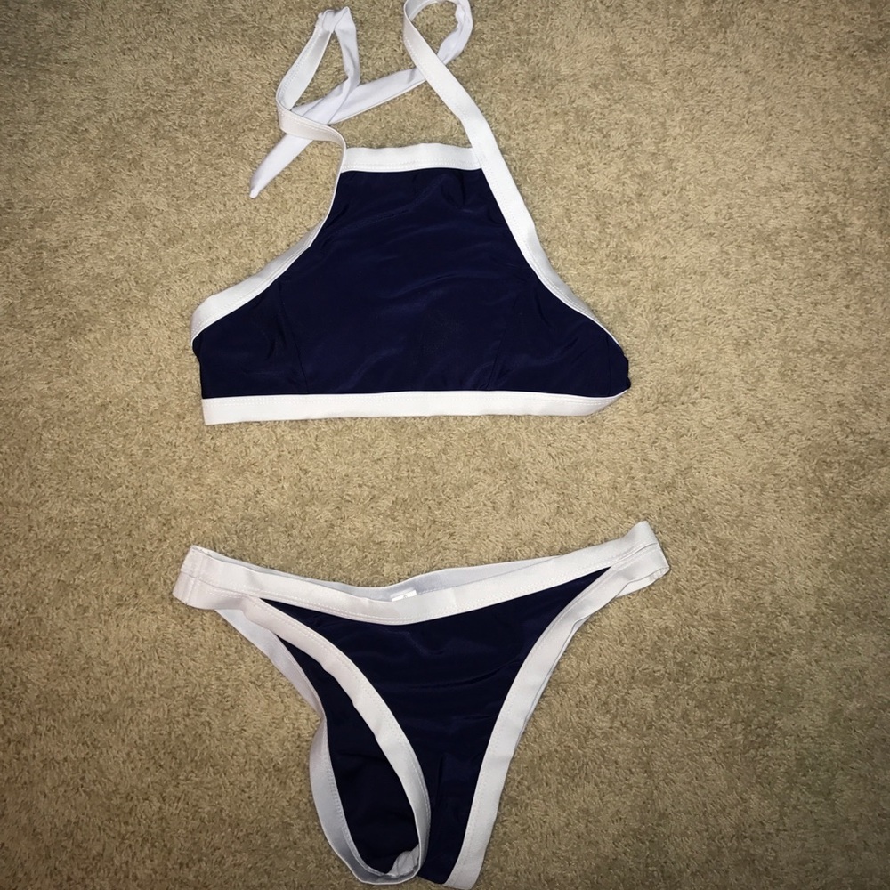 Navy blue bikini