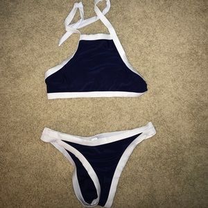 Navy blue bikini