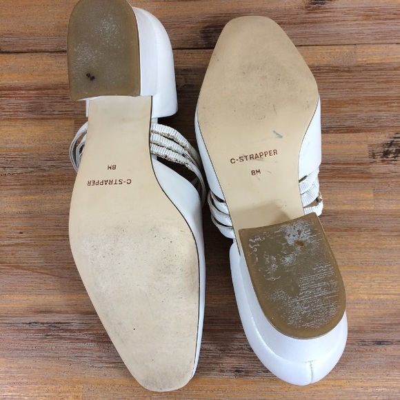 CALICO Shoes Vintage Calico Pumps Pearl Off White Strap