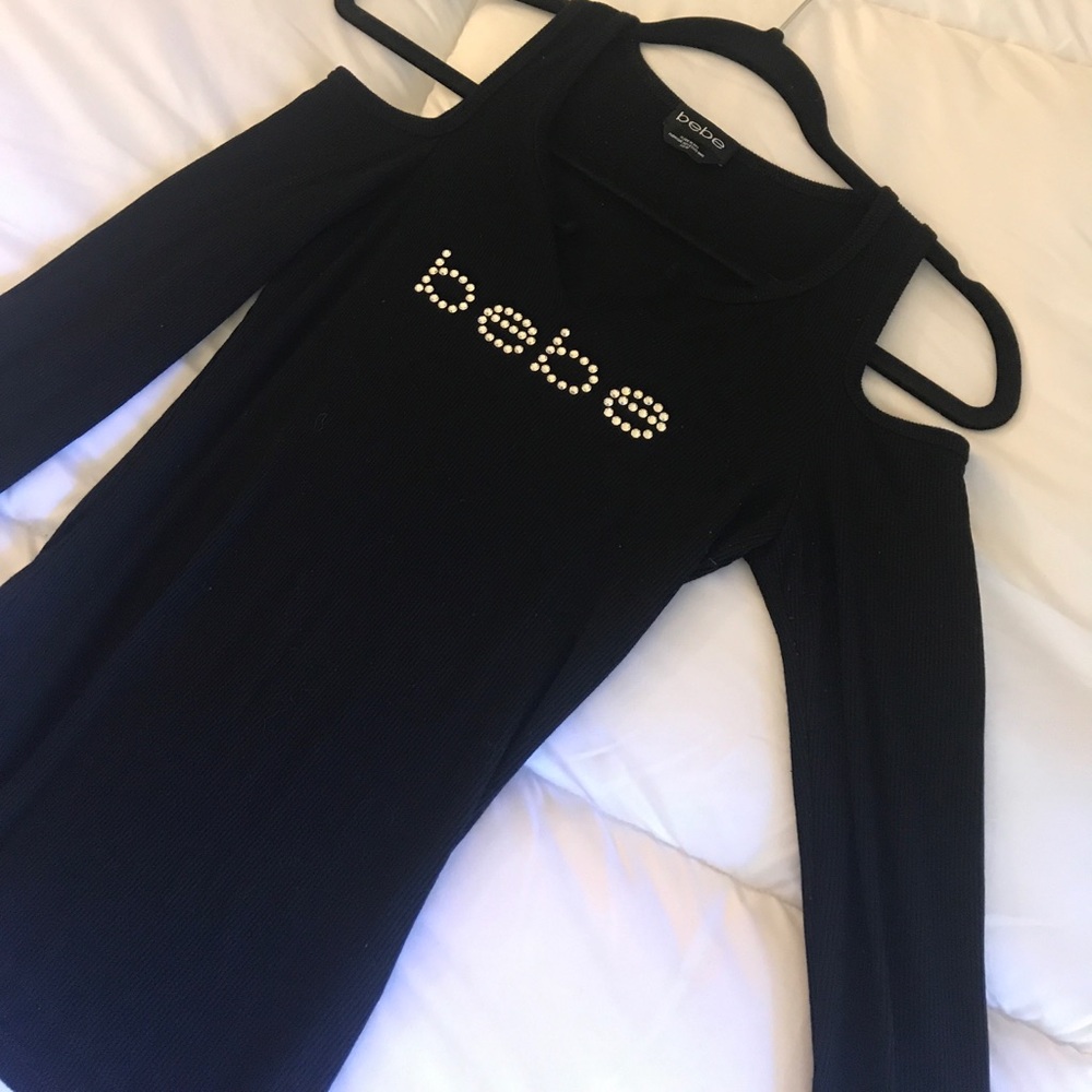 Bebe cold shoulder top
