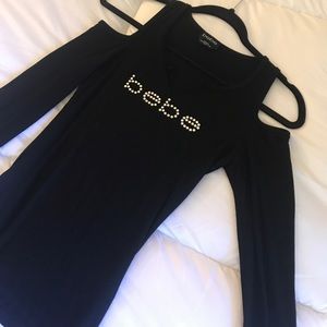 Bebe cold shoulder top