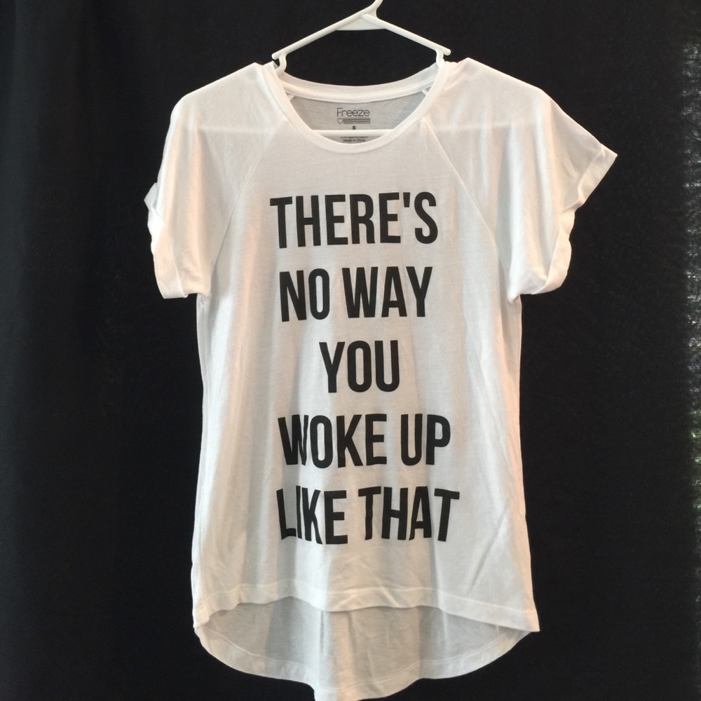 White Slogan Tee