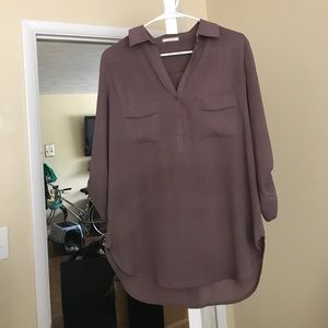 Pleione taupe tunic/blouse