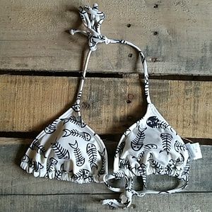 Billabong fish bone print bikini top
