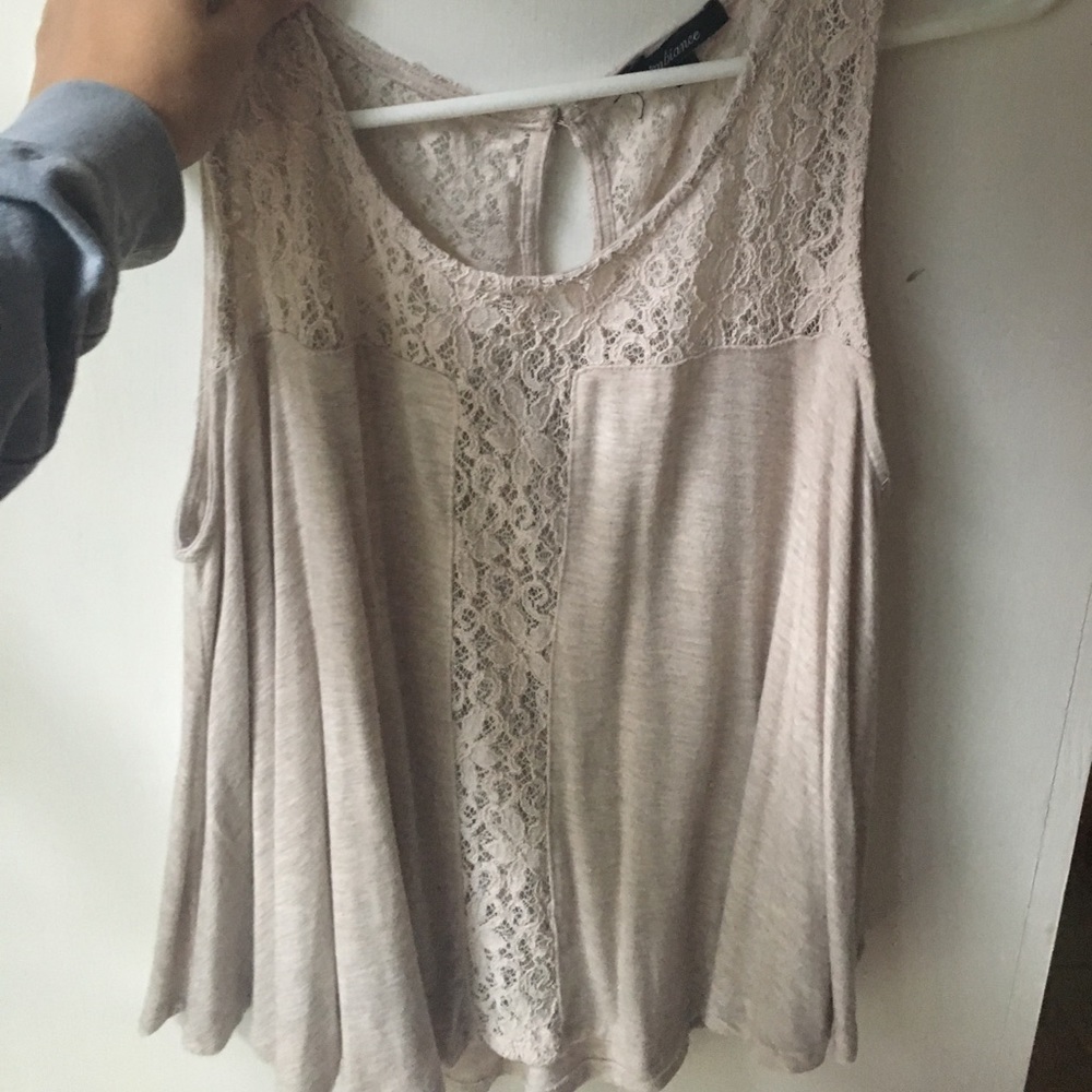 Flowy Tank Top with lace