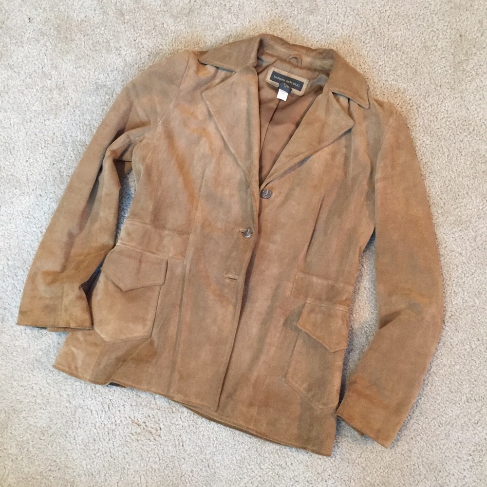 Banana Republic suede blazer
