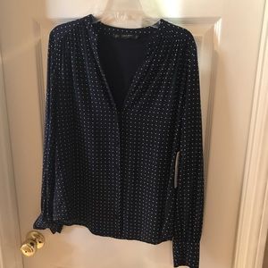 Zara Dark Blue Blouse