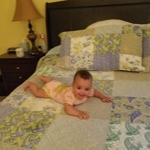 Fun onesie by Kickee Pants with ruffle on back